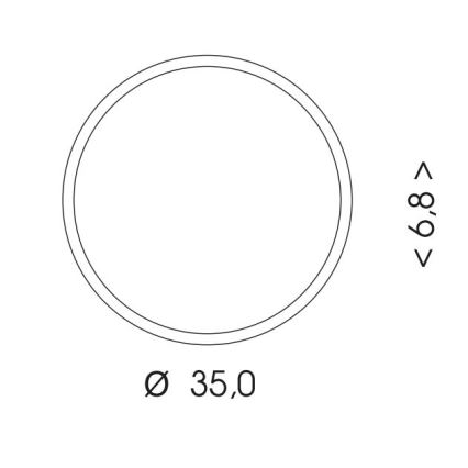 LED-ulkokattovalaisin anturilla MARTIN LED/25W/230V 3000/4000K halkaisija 35 cm IP65 musta