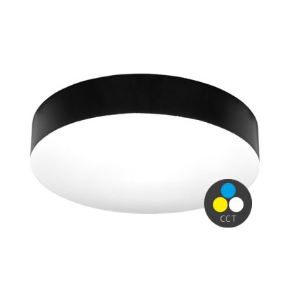 LED-kattovalaisin kylpyhuoneeseen MAKARON LED/24W/230V 3000/4000/6000K halkaisija 30 cm IP44 musta