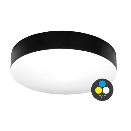 LED-kattovalaisin kylpyhuoneeseen MAKARON LED/36W/230V 3000/4000/6000K halkaisija 40 cm IP44 musta