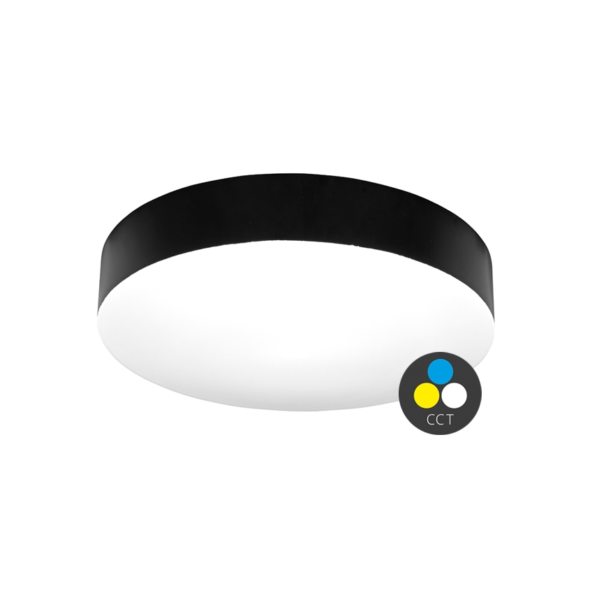 LED-kattovalaisin kylpyhuoneeseen MAKARON LED/36W/230V 3000/4000/6000K halkaisija 40 cm IP44 musta
