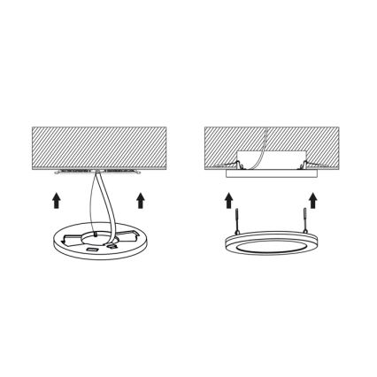 Himmennettänä LED-paneeli LEXA LED/6/12/18W/230V 3000/4000/6000K halkaisija 22,5 cm valkoinen
