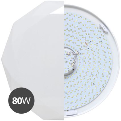 Himmennettävä LED-kattovalaisin DIAMANT LED/80W/230V + kauko-ohjaus