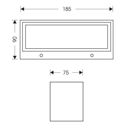LED-ulkoseinävalaisin OSKAR LED/12W/230V 4000K IP54
