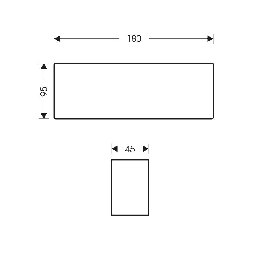 LED-ulkoseinävalaisin BRICK 2xLED/6W/230V 3000/4000/6500K IP65 valkoinen