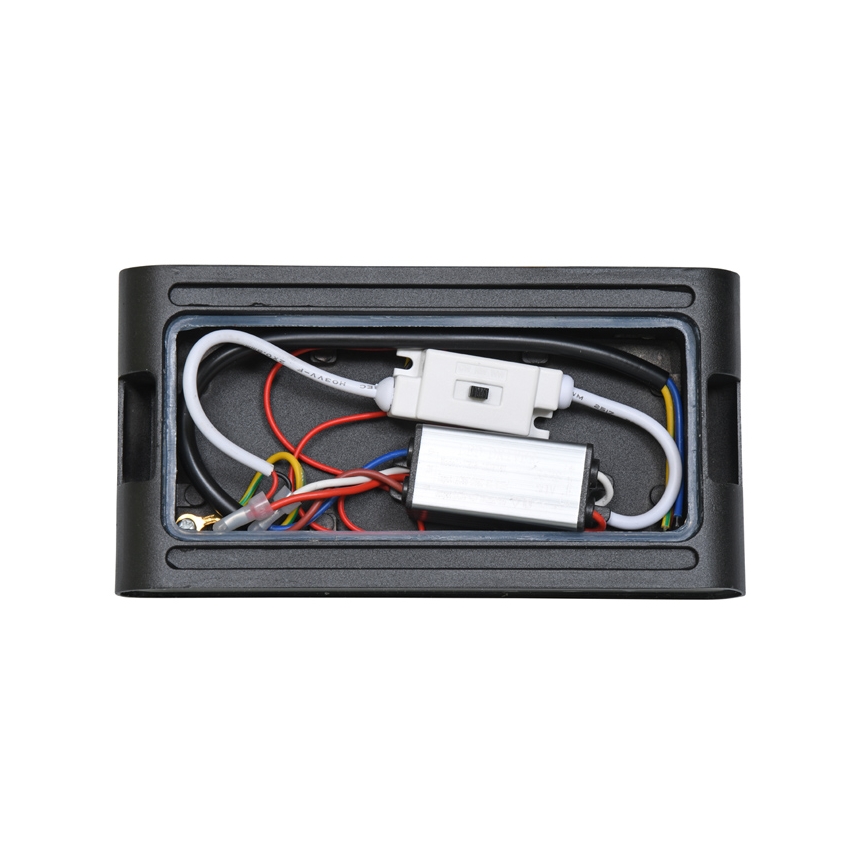 LED-ulkoseinävalaisin BRICK 2xLED/6W/230V 3000/4000/6500K IP65 musta