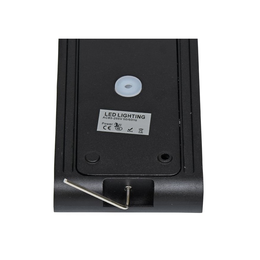 LED-ulkoseinävalaisin BRICK 2xLED/6W/230V 3000/4000/6500K IP65 musta