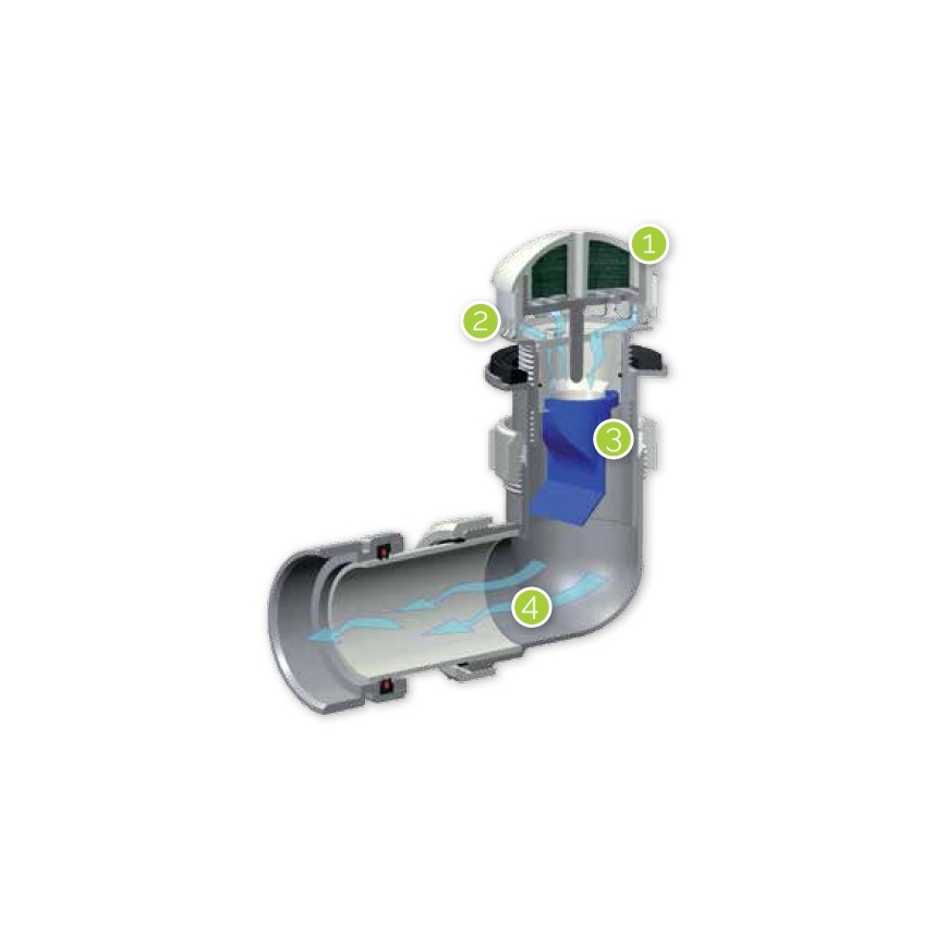 EcoStep 30032 - Vaihtoventtiili P1 vesittömään pisuaariin
