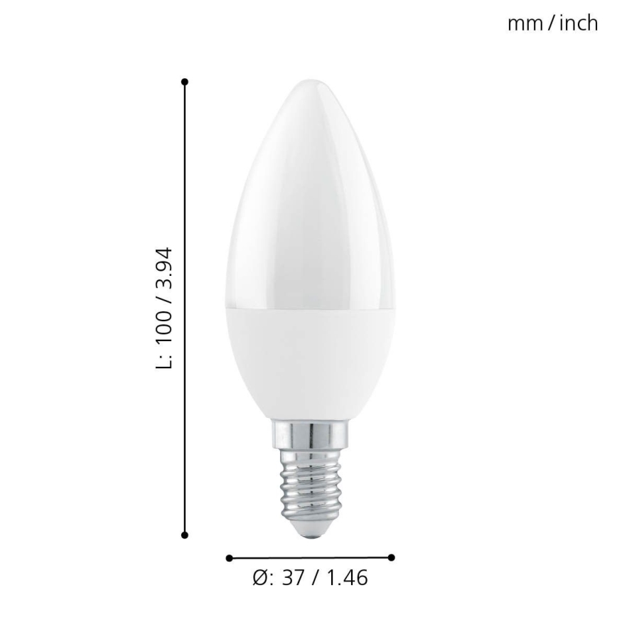 EGLO 11581 - Himmennettävä LED-polttimo E14/6W/230V 3000K - STEPDIMMING