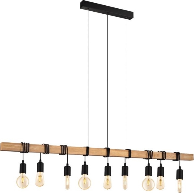 Eglo 182429 - Riippuvalaisin kaapelilla TOWNSHEND 9xE27/60W/230V