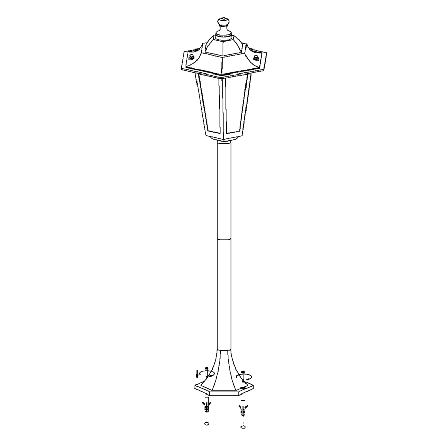 EGLO 22144 - Ulkovalaisin LATERNA 4 1xE27/60W/230V