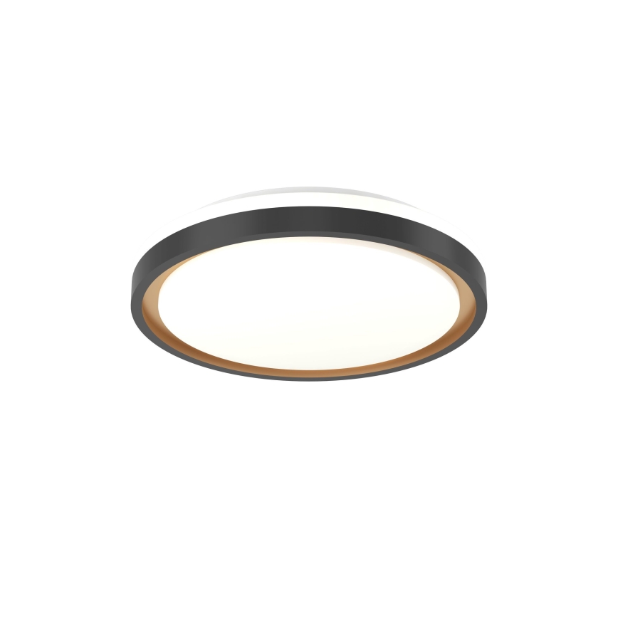 Eglo 300684 - LED RGBW himmennettävä kattovalaisin MALERAMARA-Z LED/14W/230V 2700-6500K halkaisija 35,7 cm musta/kulta + kauko-ohjain