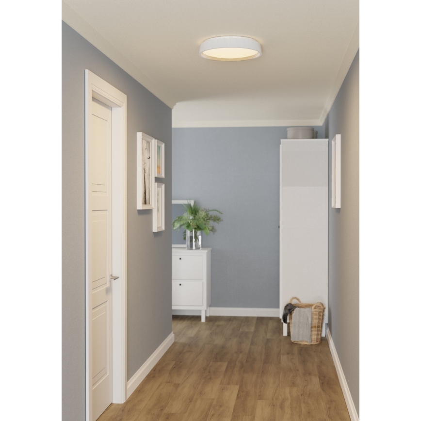 Eglo 300686 - LED RGBW himmennettävä kattovalaisin MASSIGNANO-Z LED/18,5W/230V valkoinen + kaukosäädin
