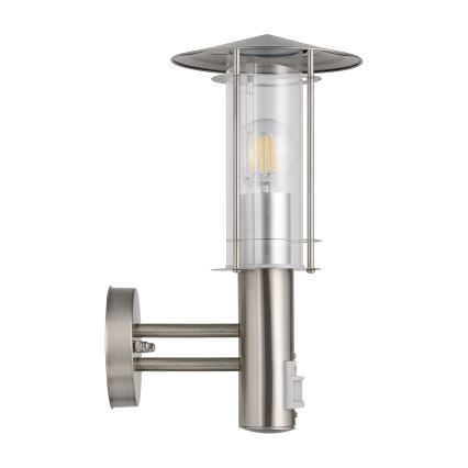 EGLO 30185 - Ulkoseinävalaisin anturilla LISIO 1xE27/60W/230V IP44