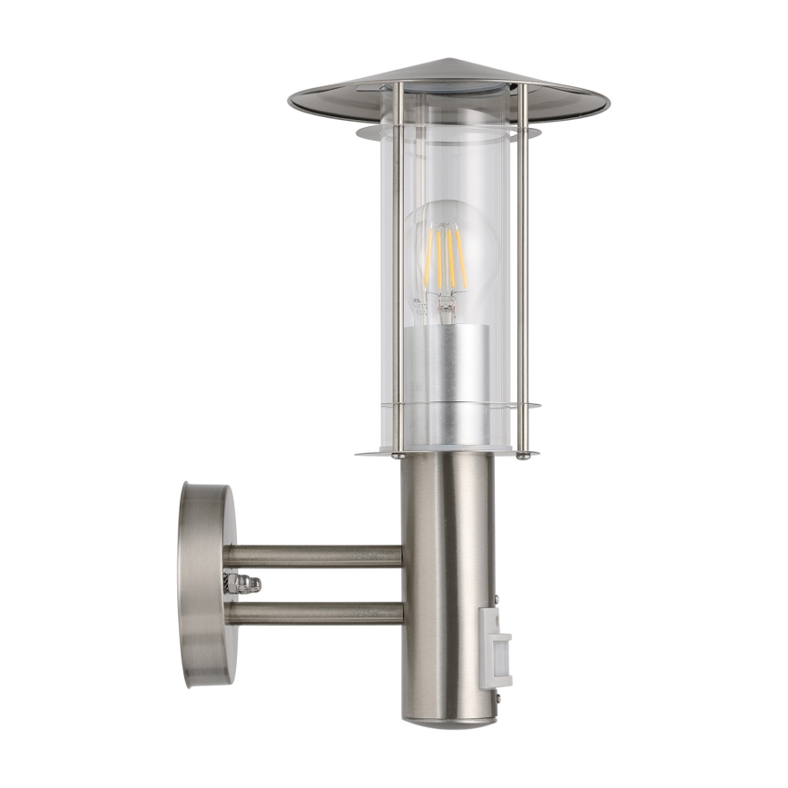EGLO 30185 - Ulkoseinävalaisin anturilla LISIO 1xE27/60W/230V IP44