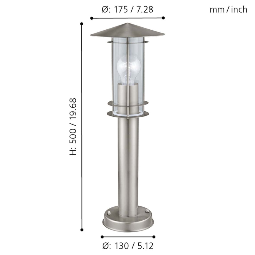 Eglo 30187 - Ulkovalaisin LISIO 1xE27/60W/230V IP44