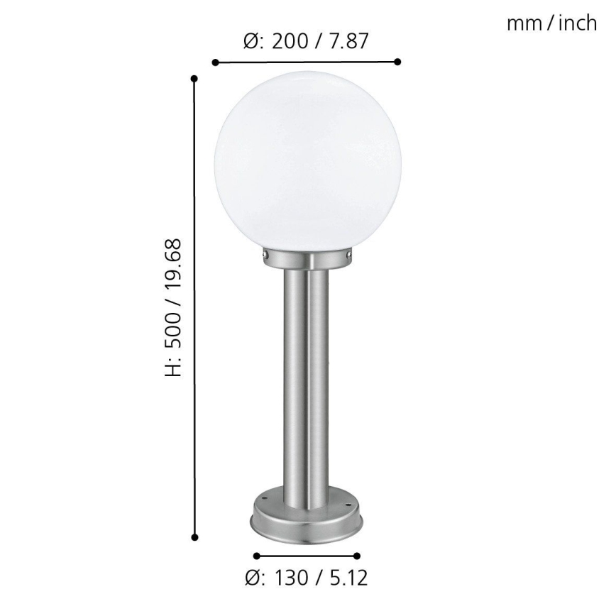 Eglo 30206 - Ulkovalaisin NISIA 1xE27/60W/230V IP44