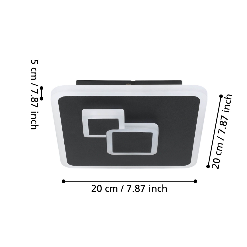 Eglo - LED-kattovalaisin LED/7,8W/230V musta