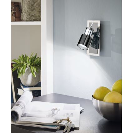 Eglo 30832 - LED-kohdevalaisin DAVIDA 1 1xGU10/5W/230V musta