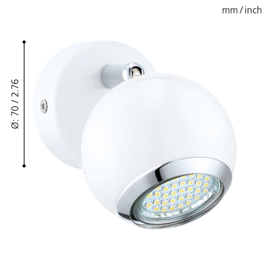 EGLO 31001 - LED-kohdevalaisin BIMEDA 1xGU10/3W LED