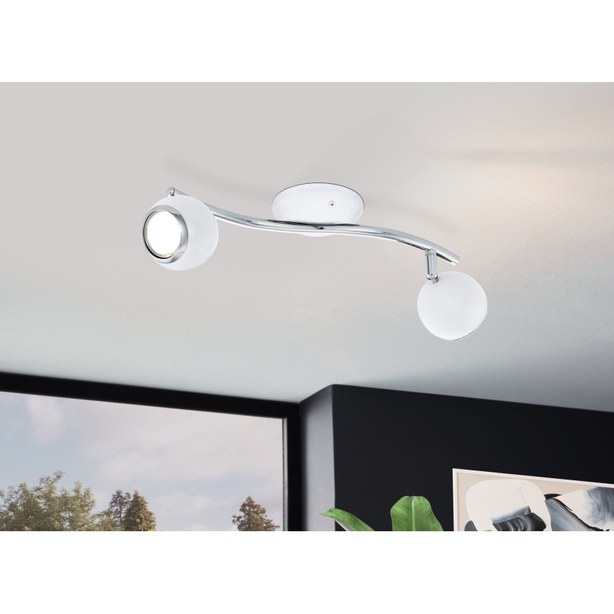 EGLO 31002 - LED-kohdevalaisin BIMEDA 2xGU10/3W LED