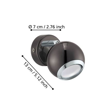 Eglo 31005 - LED-kohdevalaisin BIMEDA 1xGU10/3W/230V