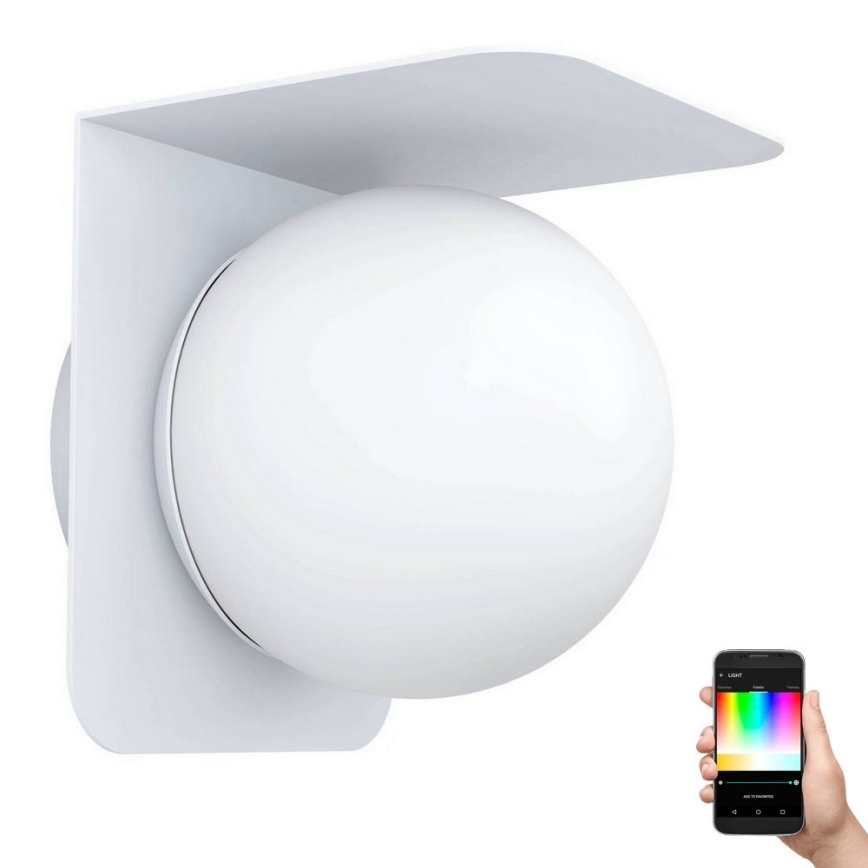 Eglo 31052 - LED RGBW Himmennettävä ulkovalo CORRIENTES 1xE27/9W/230V IP44 valkoinen