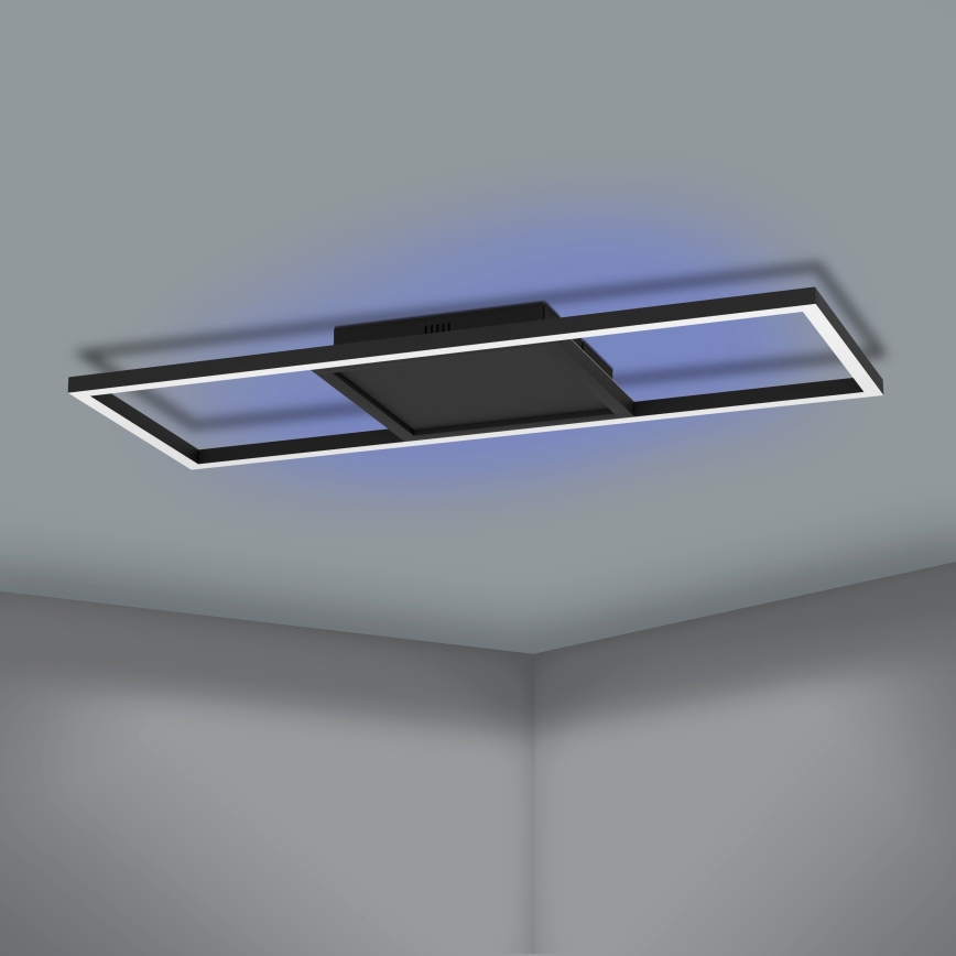 Eglo 31431 - LED RGBW Himmennettävä kattovalo CALAGRANO-Z LED/21W/230V 3000-6500K musta