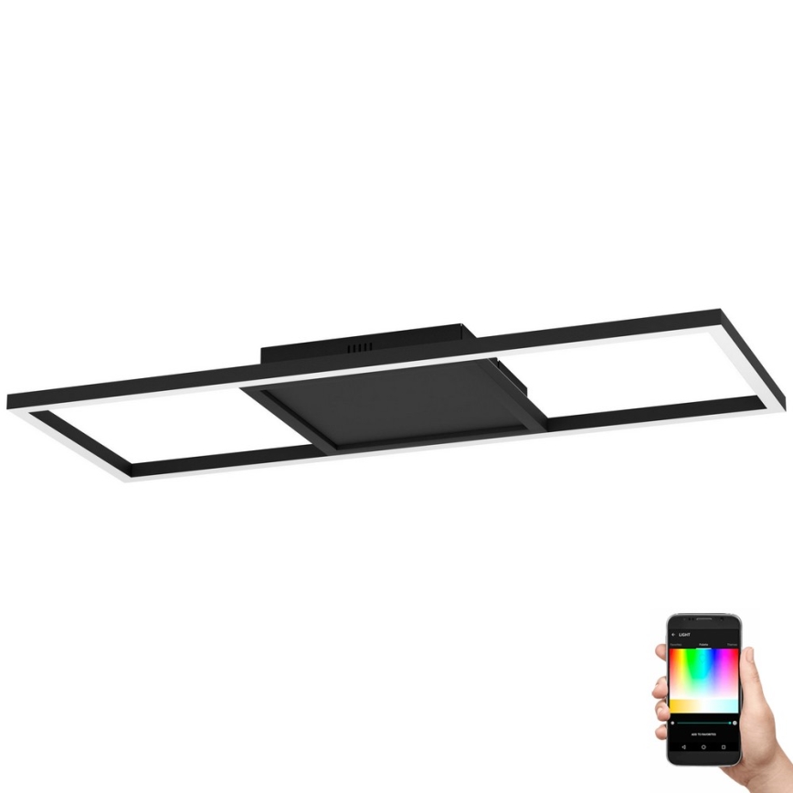 Eglo 31431 - LED RGBW Himmennettävä kattovalo CALAGRANO-Z LED/21W/230V 3000-6500K musta