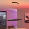 Eglo 31433 - LED RGBW Himmennettävä kattokruunu johdossa ANDREAS-Z LED/38W/230V 2700-6500K musta