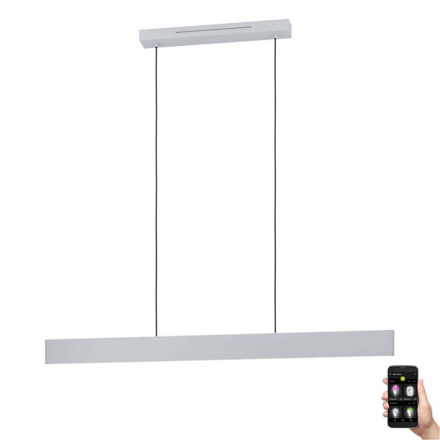 Eglo 31436 - LED RGBW Himmennettävä kattokruunu johdossa ANDREAS-Z LED/38W/230V 2700-6500K valkoinen