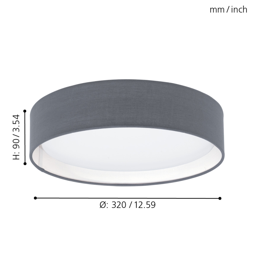 Eglo 31592 - LED-kattovalaisin PASTERI 1xLED/12W/230V