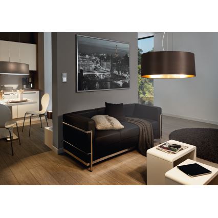 Eglo 31605 - Kattokruunu narulla MASERLO 3xE27/60W/230V