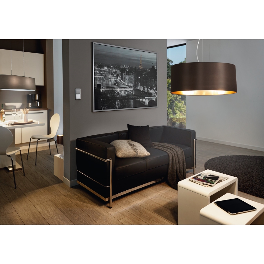 Eglo 31605 - Kattokruunu narulla MASERLO 3xE27/60W/230V