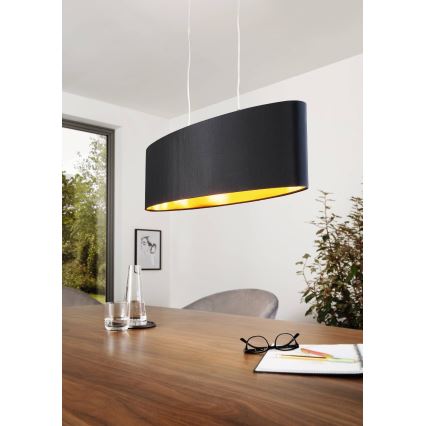 Eglo 31611 - Kattokruunu narulla MASERLO 2xE27/60W/230V