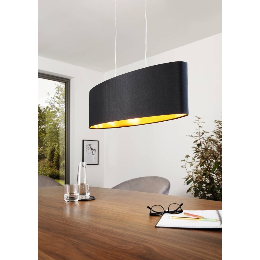 Eglo 31611 - Kattokruunu narulla MASERLO 2xE27/60W/230V