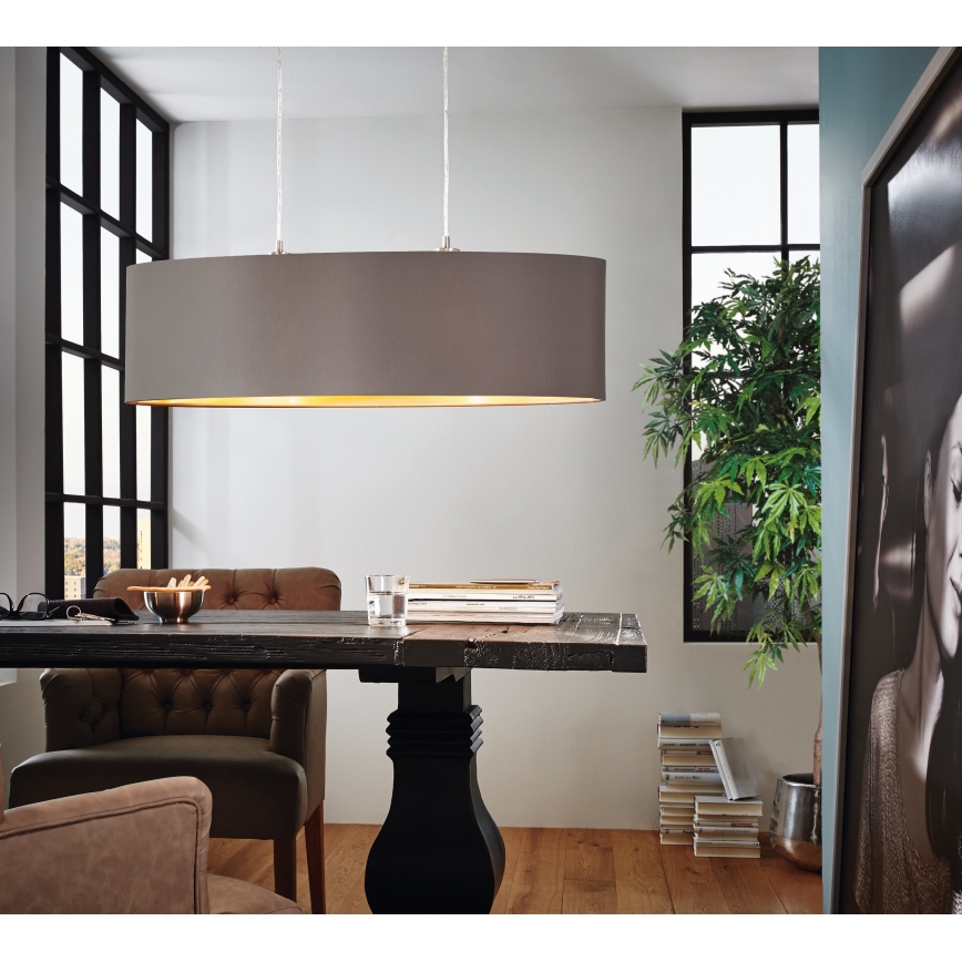 Eglo - Kattovalaisin johdolla 2xE27/60W/230V