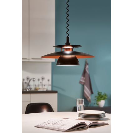 Eglo 31666 - Alas vedettävä kattokruunu BRENDA 1xE27/60W/230V