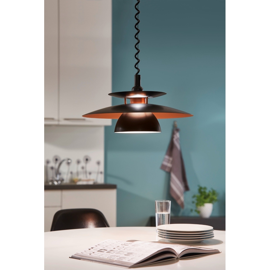 Eglo 31666 - Alas vedettävä kattokruunu BRENDA 1xE27/60W/230V