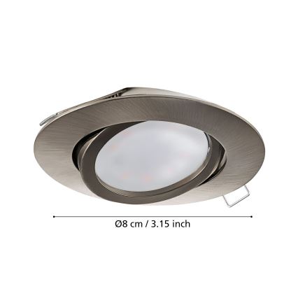 Eglo - SETTI 3x Riippuva LED-kattovalaisin TEDO 3xGU10-LED/5W/230V