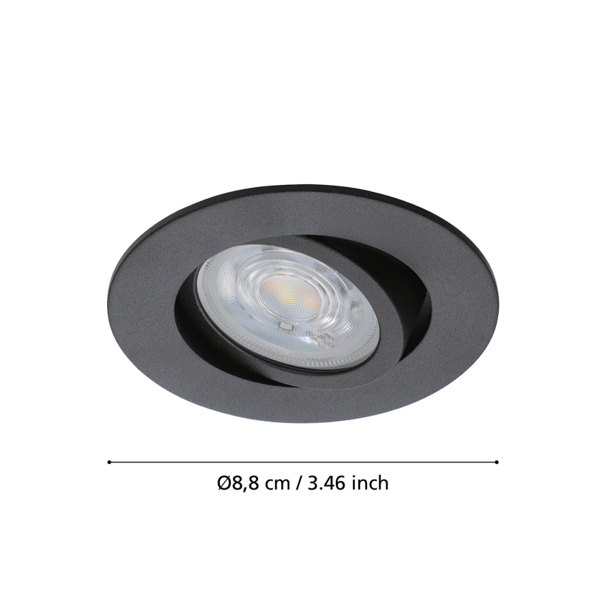 Eglo 31695 - LED RGBW Himmennettävä riippuva kattovalaisin SALICETO-Z LED/4,7W/230V 2700-6500K musta