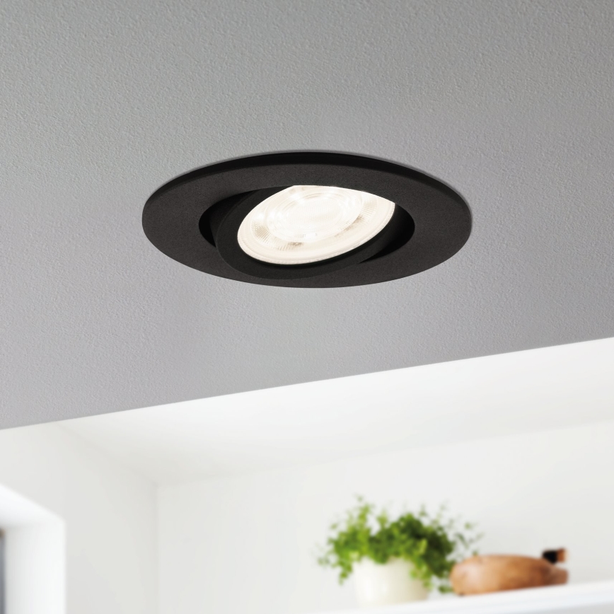 Eglo 31695 - LED RGBW Himmennettävä riippuva kattovalaisin SALICETO-Z LED/4,7W/230V 2700-6500K musta