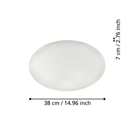 Eglo 31737 - Himmennettävä LED-kattovalaisin TOTARI-Z LED/19,2W/230V 2700-6500K valkoinen