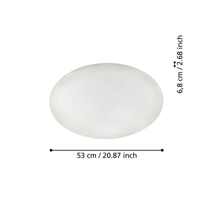 Eglo 31738 - Himmennettävä LED-kattovalaisin TOTARI-Z LED/44,8W/230V 2700-6500K valkoinen