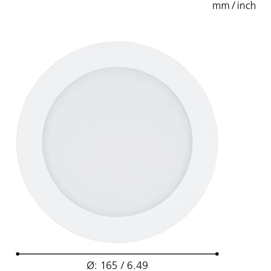 Eglo 31742 - LED Himmennettävä upotettu kylpyhuonevalaisin FUEVA-Z LED/10,5W/230V 2700-6500K IP44 valkoinen