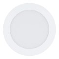 Eglo 31742 - LED himmennettävä kylpyhuoneen upotettava kattovalaisin FUEVA-Z LED/10,5W/230V 2700-6500K IP44 valkoinen halkaisija 16,5 cm