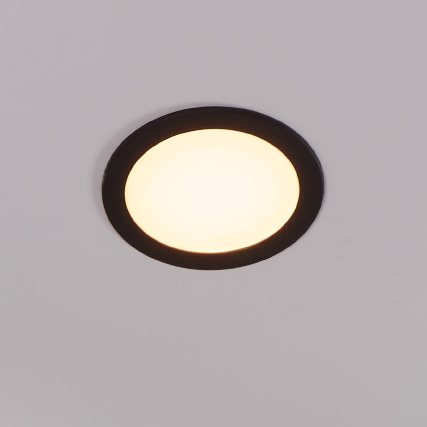 Eglo 31744 - LED Himmennettävä upotettu kylpyhuonevalaisin FUEVA-Z LED/10,5W/230V 2700-6500K IP44 musta