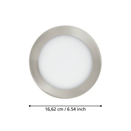 Eglo 31746 - LED Himmennettävä upotettu kylpyhuonevalaisin FUEVA-Z LED/10,5W/230V 2700-6500K IP44 kromi