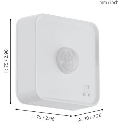 Eglo 31747 - Ulkotila sensori CONNECT-Z 3xAA IP44