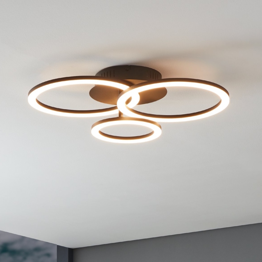 Eglo 31771 - Himmennettävä LED-kattovalaisin PARRAPOS-Z LED/33W/230V 3000-6500K musta