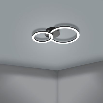 Eglo 31772 - Himmennettävä LED-kattovalaisin PARRAPOS-Z LED/15W/230V 3000-6500K musta